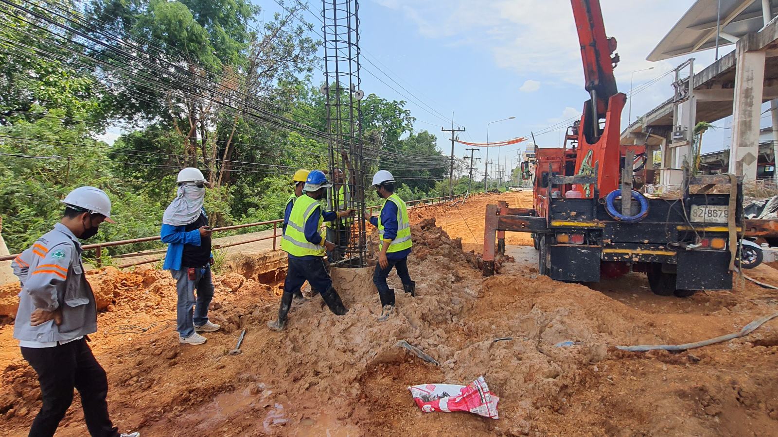 งานสะพานถนน สนามบินขอนแก่น